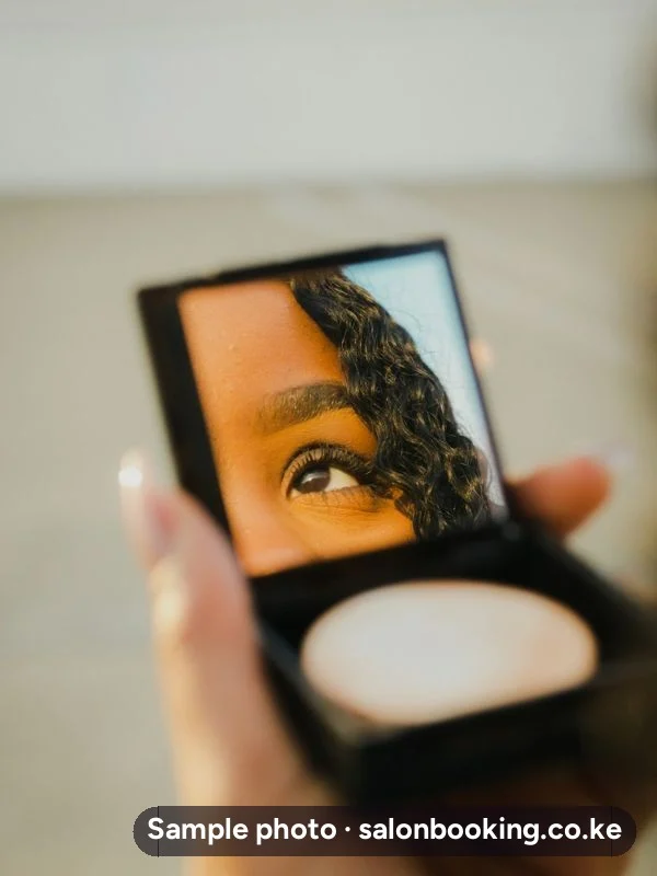 Makeup touch-up at Glow Studio Kiambu, Kiambu